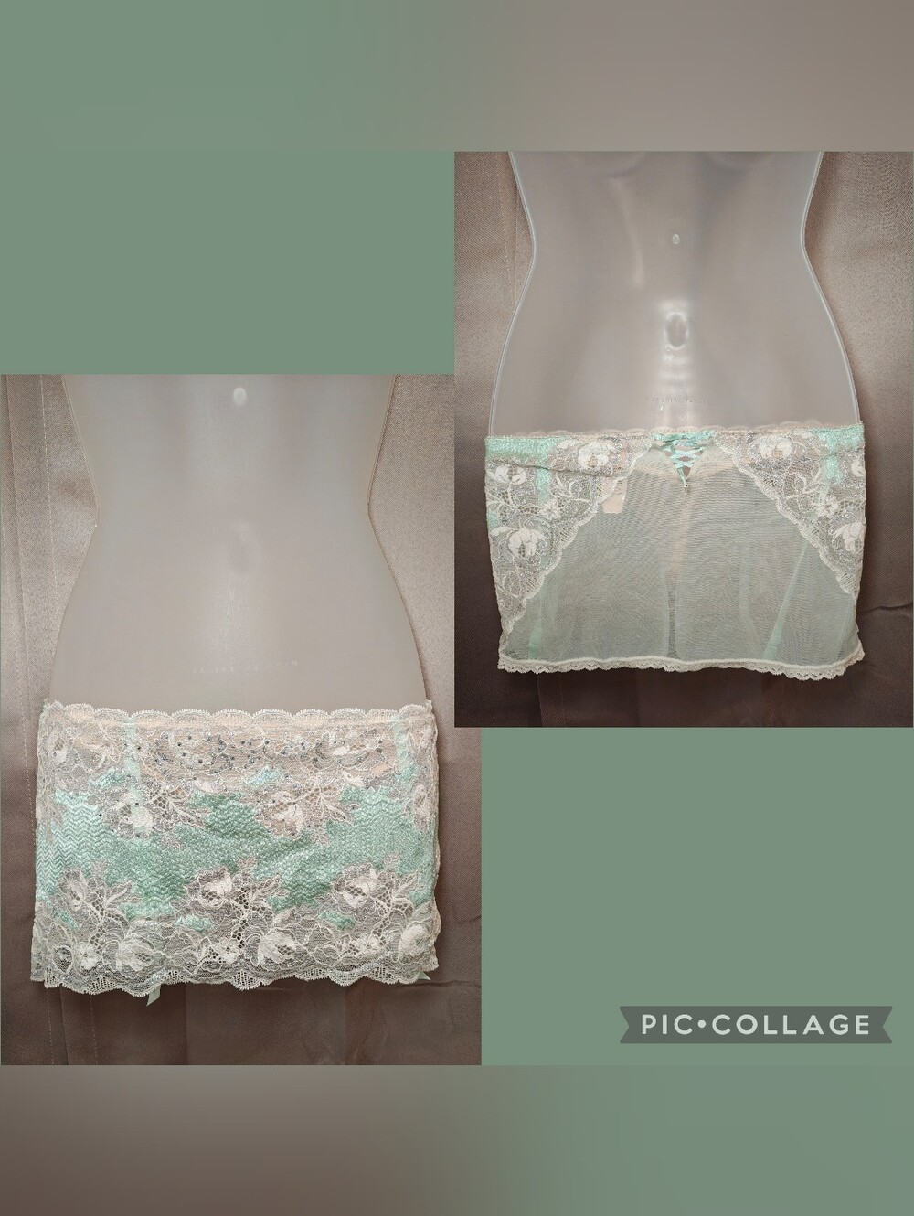 🔥Y2K Deadstock NWT 2012 Victoria’s Secret Lace & Rhinestone Garter Skirt🔥